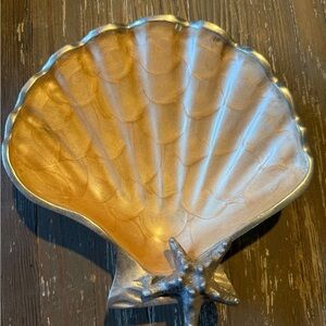 Gold and Silver Seashell Serveware